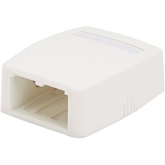Panduit Mini-com - Surface Mount Box - Arctic White - 2 Ports