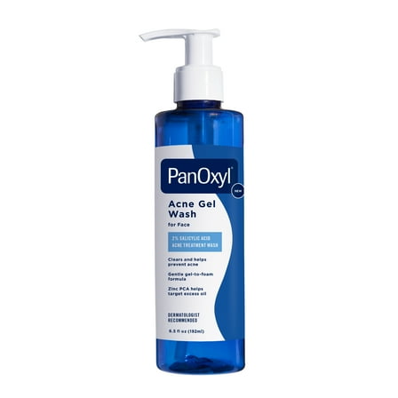 PanOxyl Acne Gel Wash, 2% Salicylic Acid, Helps Clear Acne, 6.5 oz