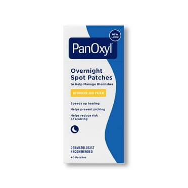 PanOxyl Overnight Spot Patches for Face, Pimple Patch, Clear, 40 Count