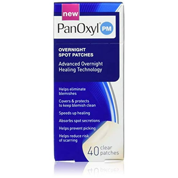 PanOxyl Pm Overnight Spot Patches With Advanced Hydrocolloid Healing Technology, 40 Count (Pack of 3)