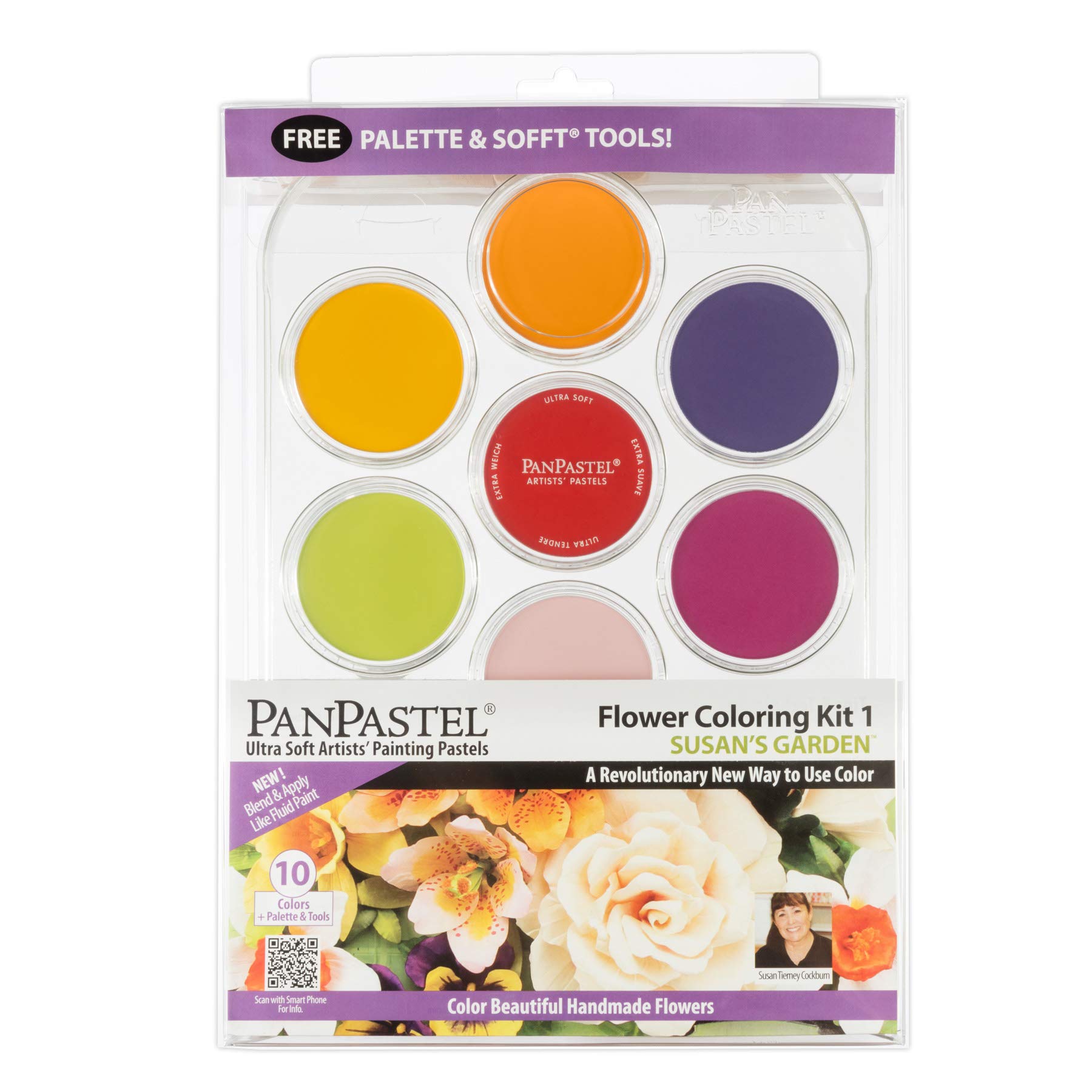 PanPastel 30115 Susan Tierney Cockburn Flower Coloring 1 Ultra Soft