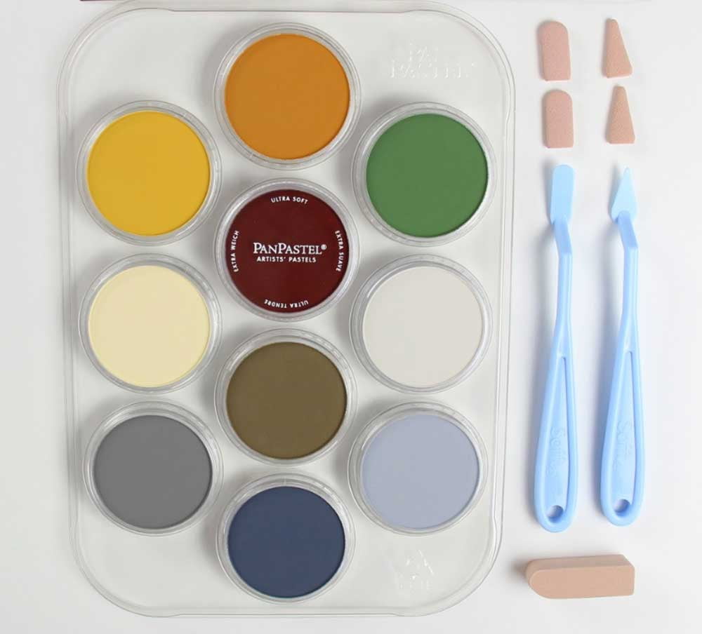 PanPastel Artists' Painting Pastels Set - Susan Tierney’s Flower Coloring Kit No. 3, Set of 10