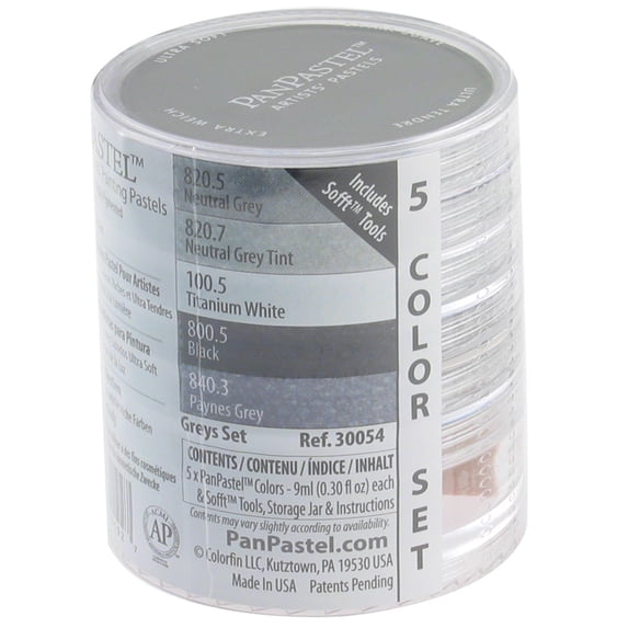 PanPastel® Set, 5-Colors, Grays