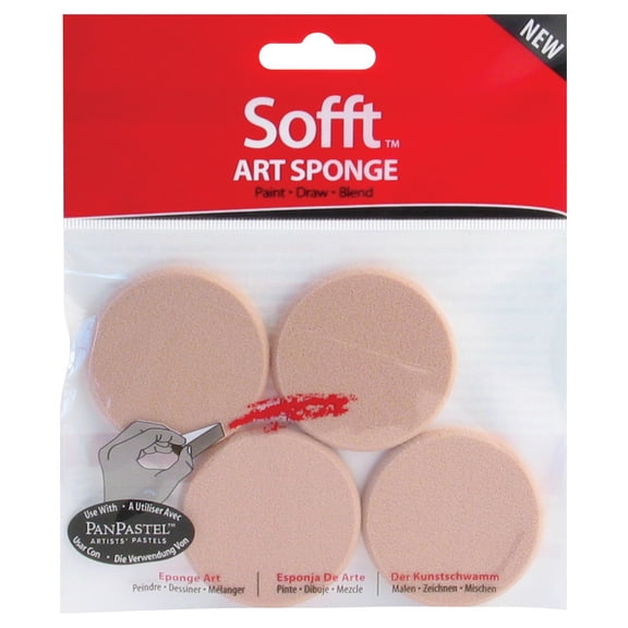 SOFFT ROUND SPONGE 4 PK