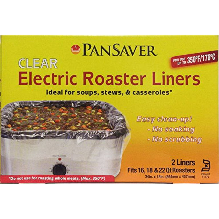 PanSaver Electric Roaster Liners Fits 16 18 22 Quart Roaster 5 BOXES 10  Liners