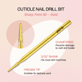 thumbnail image 1 of Pana 3/32" Gold Sharp Point Safety Nail Carbide Bit - Medium Grit, 1 of 4