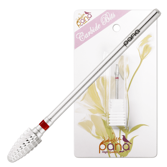 Pana 3/32" Silver Mini Cone Safety Nail Carbide Bit - Fine Grit