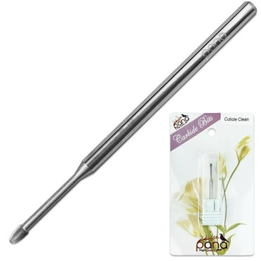 Pana Cuticle Clean Nail Drill Carbide Bits for Professional, Nail Salon, Nail Trimmer, Under Nail Cleaner, Manicure Tools-Snake Head (Coarse Grit)
