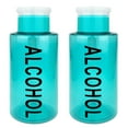 thumbnail image 1 of Pana High Quality 10oz Liquid Pump Dispenser With Alcohol Label - Teal (2 Bottles), 1 of 3