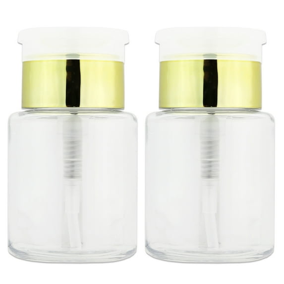 Pana High Quality 3oz Liquid Pump Dispenser - Gold (2 Bottles)
