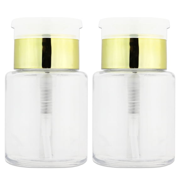 Pana High Quality 3oz Liquid Pump Dispenser - Gold (2 Bottles)