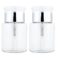 thumbnail image 1 of Pana High Quality 3oz Liquid Pump Dispenser - SILVER (2 Bottles), 1 of 4