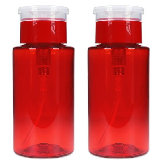 Pana High Quality 7oz Liquid Pump Dispenser - Red (2 Bottles)