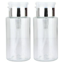 Pana High Quality 7oz Liquid Pump Dispenser - Silver (2 Bottles)