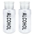 thumbnail image 1 of Pana High Quality 7oz Liquid Pump Dispenser With Alcohol Label - Clear (2 Bottles), 1 of 3