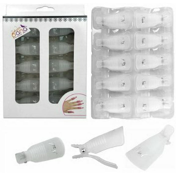 Pana High Quality Nail Polish Remover Clip Cap - White