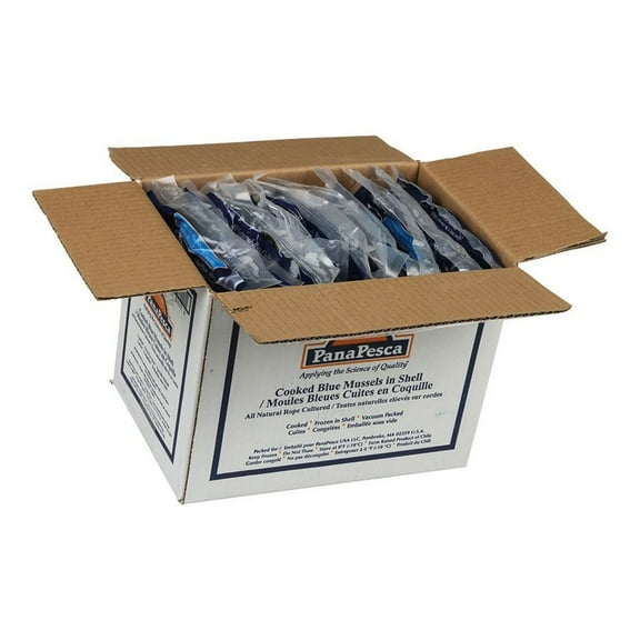 Pana Pesca Blue Whole Shell Mussel, 1 Pound -- 10 per Case.