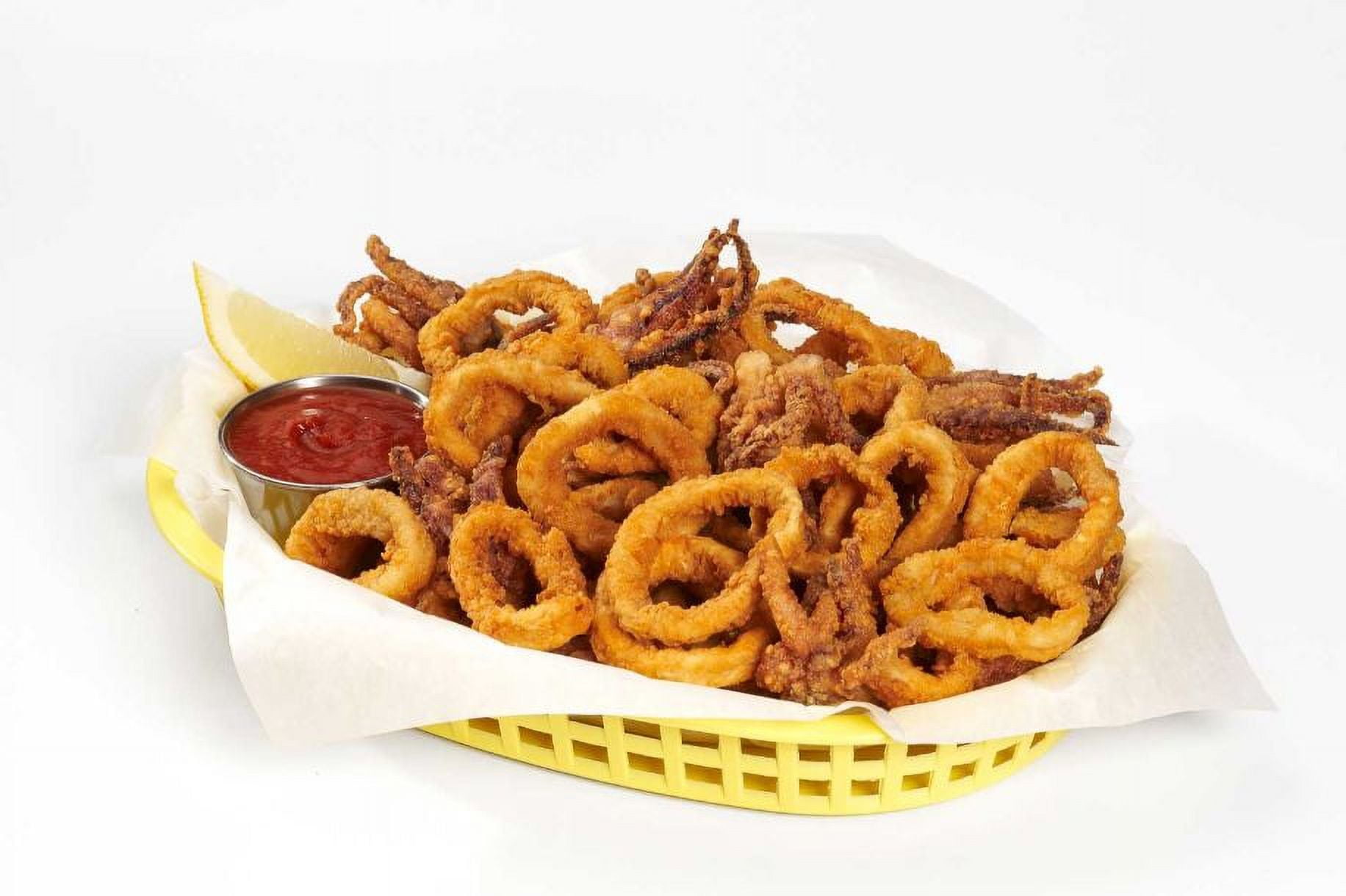 Pana Pesca Lightly Breaded Raw Squid/Calamari Ring and Tentacle, 4 Ounce - 40 per case.