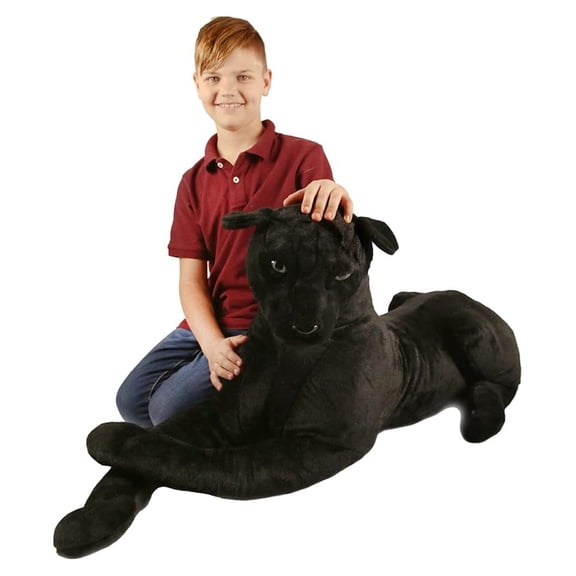 Pana The Black Panther - 42 Inch (Tail Measurement Not Included) Big Stuffed Animal Plush Leopard