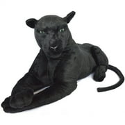 Pana The Black Panther - 42 Inch Tail Measurement Not Included Big Stuffed Animal Plush Leopard