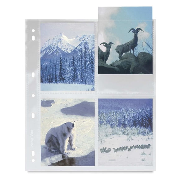 Pana-Vue Archival Pages - 6 cm  6 cm Transparency Sleeve