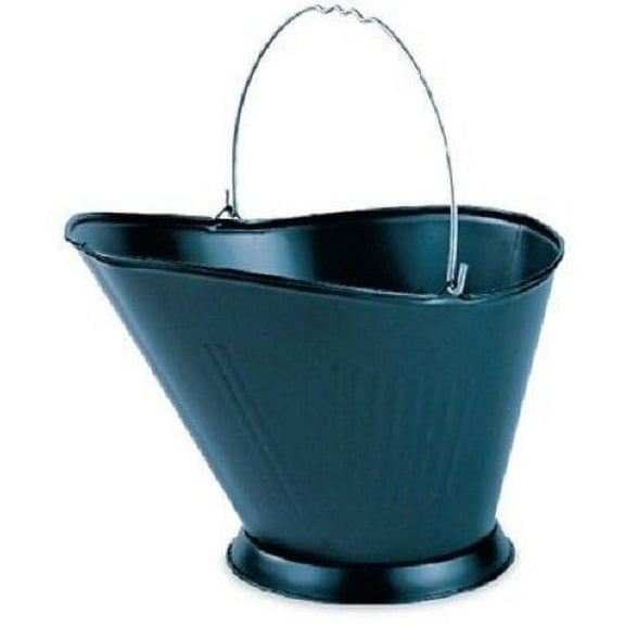 Panacea 15341 Black Metal Fireplace Coal Hod Ash Bucket - Quantity of 3