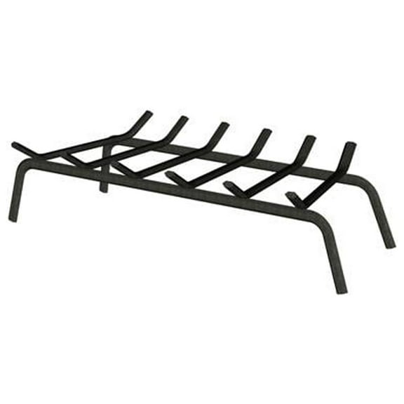 Panacea 15453TV Wrought Iron Fireplace Grate, Black, 30 In. - Quantity 1