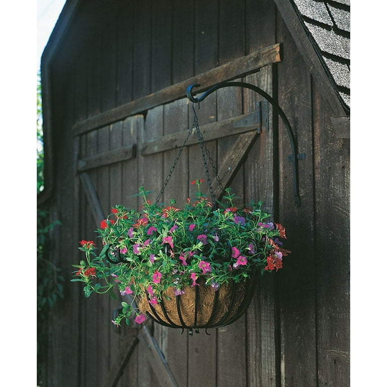 Panacea Black Iron 16 in. H Curved Plant Hook Panacea Black Iron 16 in. H Curved Plant Hook