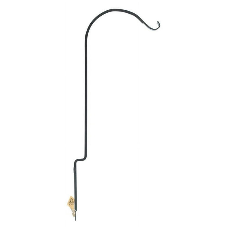 Panacea Black Wrought Iron 8-1/4 in. H Curved Forged Plant Hook 1 pk