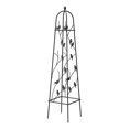 thumbnail image 1 of Panacea 64 in. Perching Birds Obelisk - Black, 1 of 1