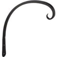 thumbnail image 1 of Panacea 8 In. Black Powder-Coated Curved Wrought Iron Hanging Plant Bracket, 1 of 3