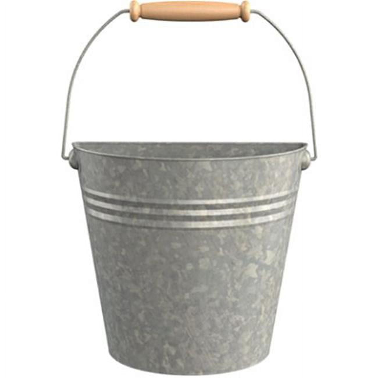 Panacea 83-220 Half Bucket Aged Galvanized Wall Planter