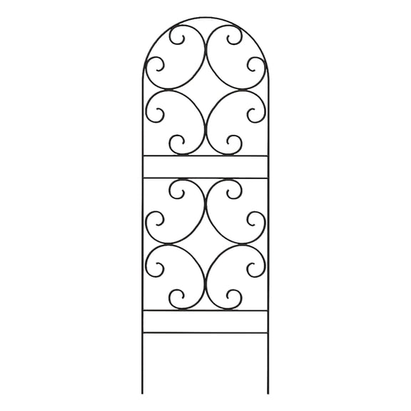 Panacea Scroll Trellis, Black, 72"H