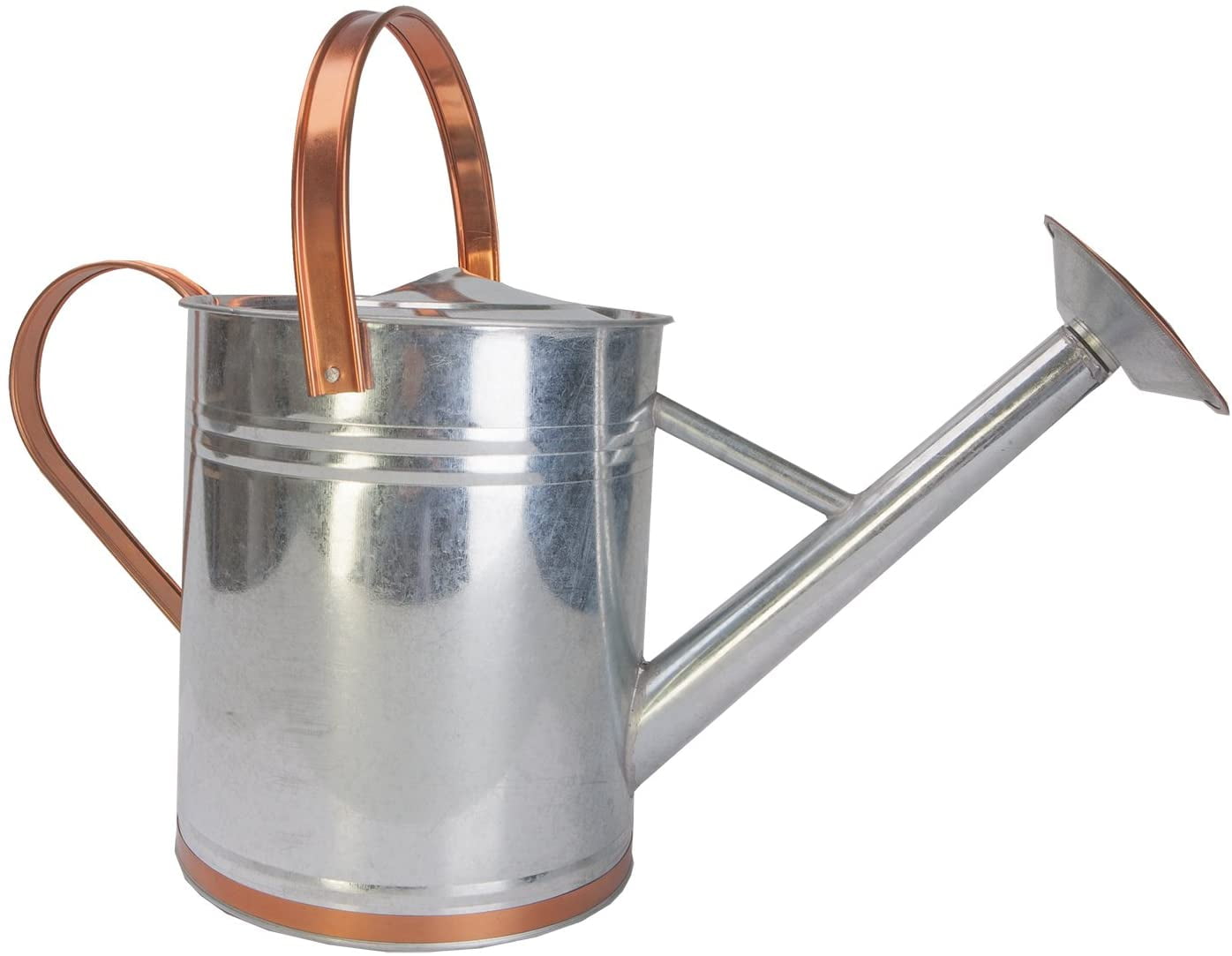 Panacea Copper/Silver Galvanized Steel Watering Can Panacea Copper/Silver Galvanized Steel Watering Can