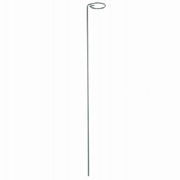 Panacea 89325GT 18" x 1-1/4" Single Loop Green Metal Plant Support Stakes - Quantity of 96