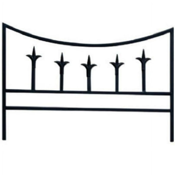 Panacea 89386 Classic Finial Style Garden Edge, Black, 14" x 20.5",Each