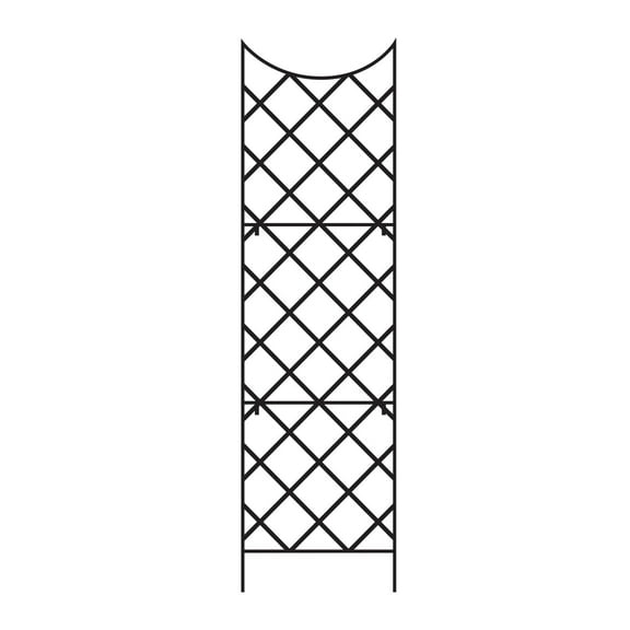Panacea Giant Metal Trellis for Climbing Plants, Outdoor Garden Obelisk, Black, 108"H