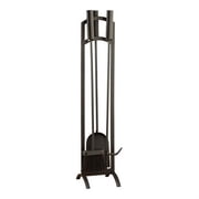 Panacea Black Matte Steel Fireplace Tool Set