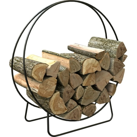 Panacea Black Powder Coated Steel Log Rack