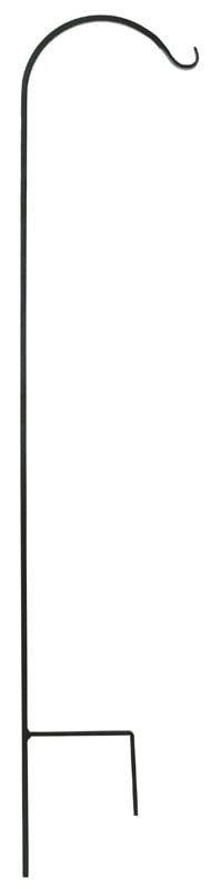 Panacea Black Steel 64 in. H Single Crook Plant Hook Panacea Black Steel 64 in. H Single Crook Plant Hook