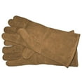 thumbnail image 1 of Panacea Breathable Fireplace Hearth Gloves Shields Splinters & Burns, Brown, 1 of 4