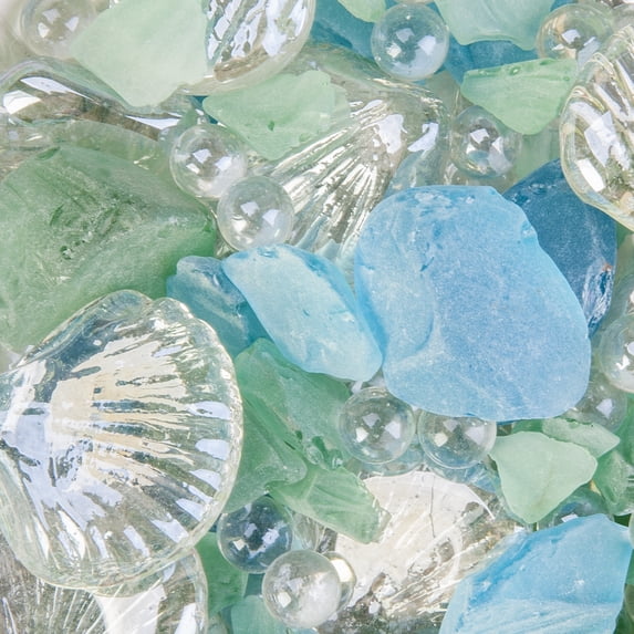 Panacea Decorative Glass Assortment 42oz-Beach Glass