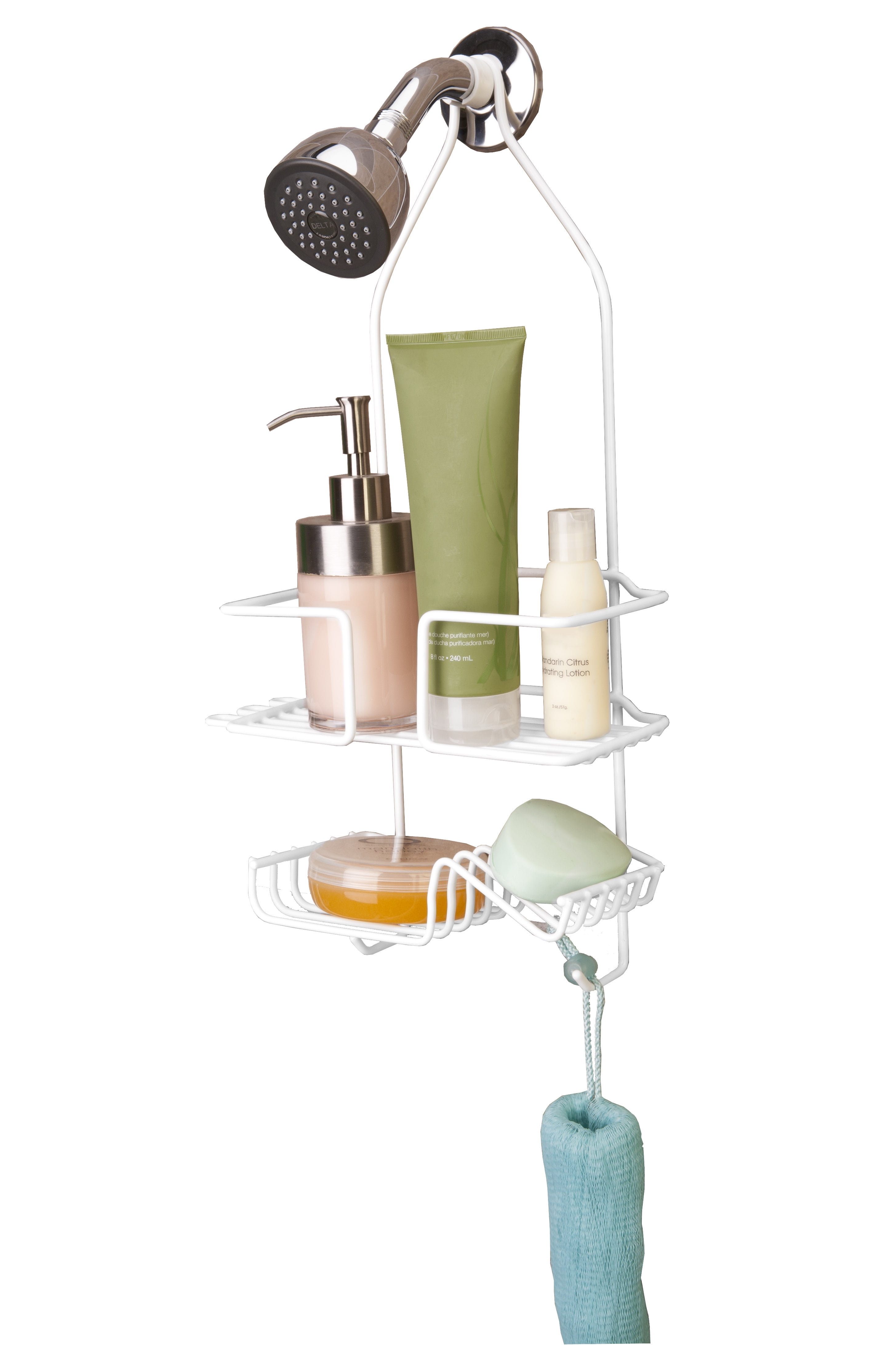 Panacea Deluxe Shower Caddy, White