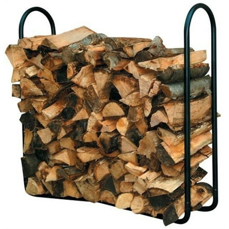 Panacea Log Rack, Classic Accessory for Large and Small Logs, Heavy Duty Black Steel, Outdoor