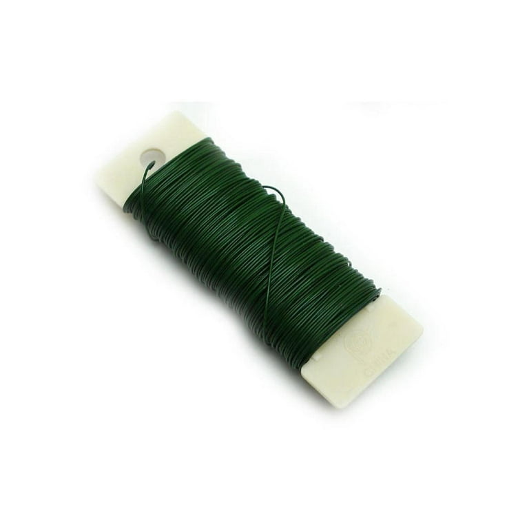 Floral Paddle Wire 22 Gauge, Floral Wire Green