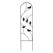 Panacea Perching Birds Pot Trellis, Black, 40"H