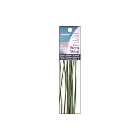 Panacea Products 18 Gauge Green Stem Wire, Cloth Covered, 12 Count