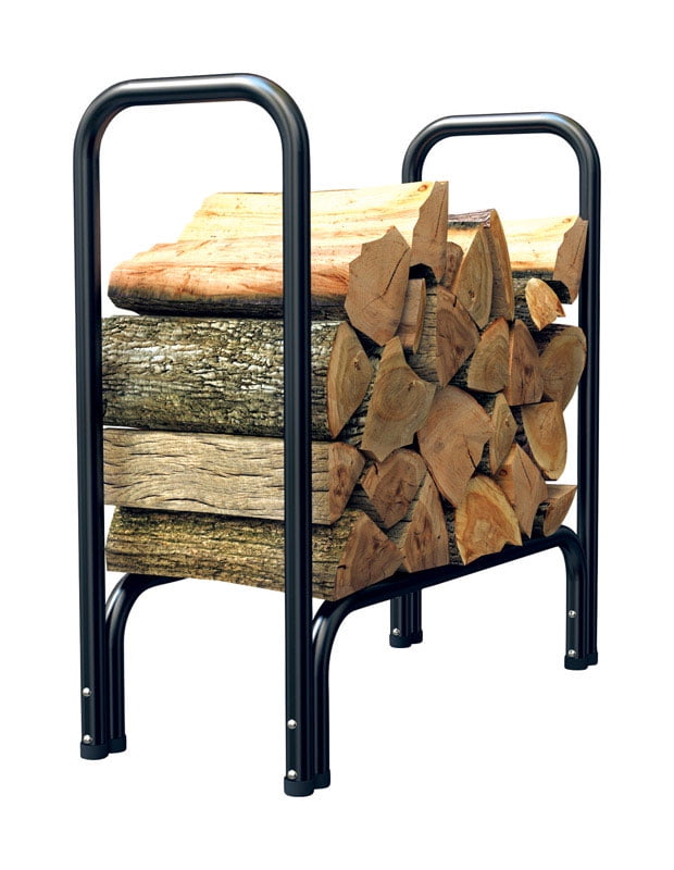 Panacea 2 ft. Black Powder Coated Steel Log Rack
