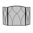 thumbnail image 1 of Panacea Products 249039 33.5 x 48 in. 3 Panel Diamond Style Fireplace Screen, Black, 1 of 4