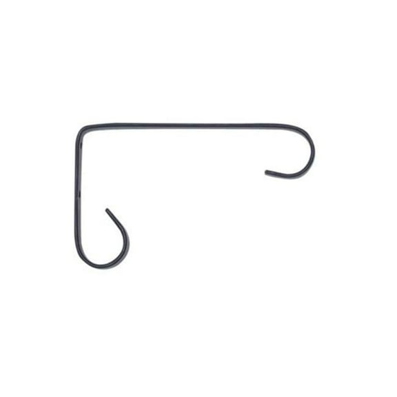 Panacea Products 259346 6 in. Powder-Coated Steel Hanging Plant Bracket, Black